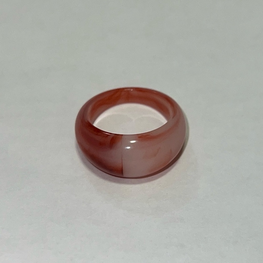 New Pink And Red Swirl Boho Fairy Chunky Resin Ring Brand New Retro